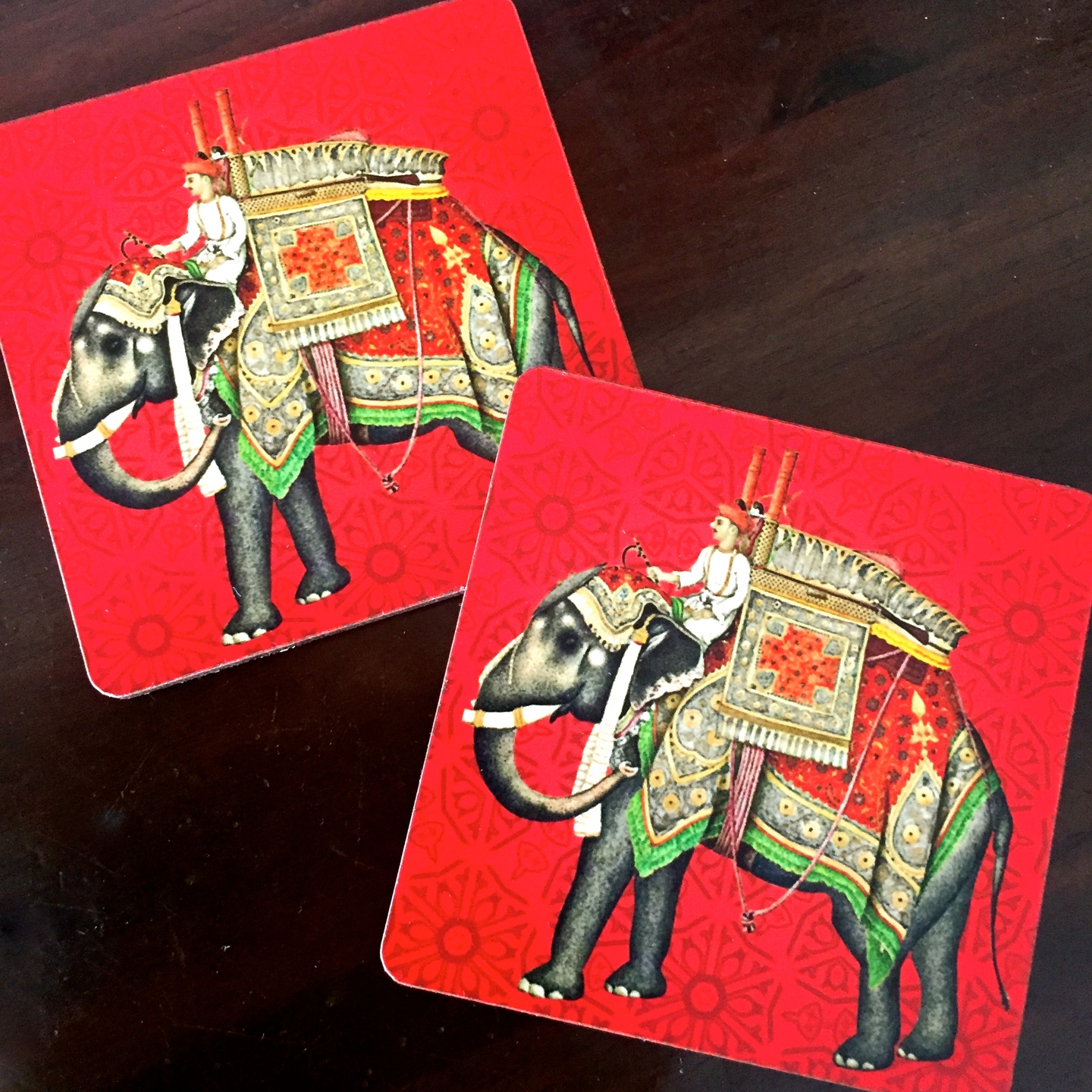 Desi Pop Elephant Coasters Set of Six