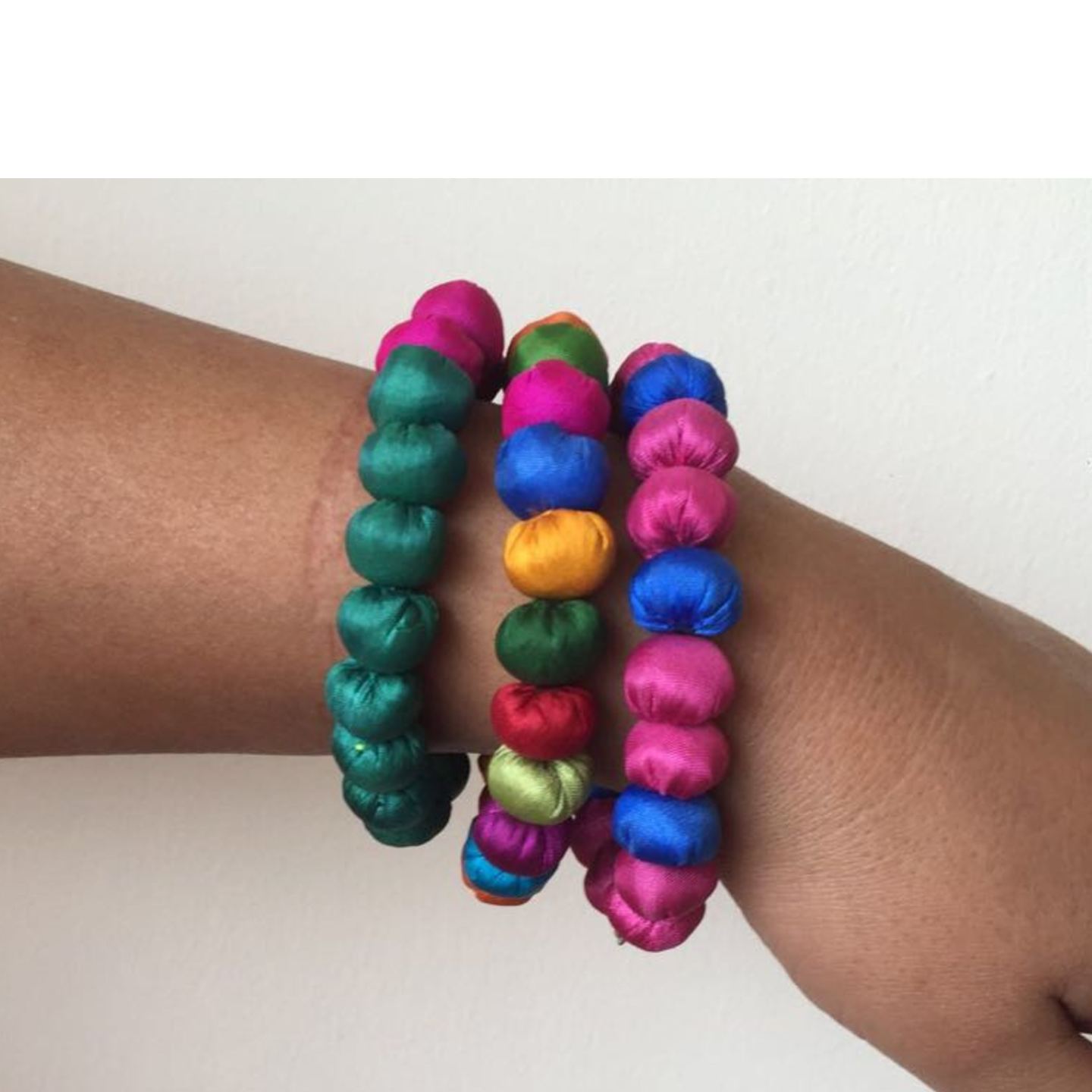 Jugaad Silk Beads Bracelets