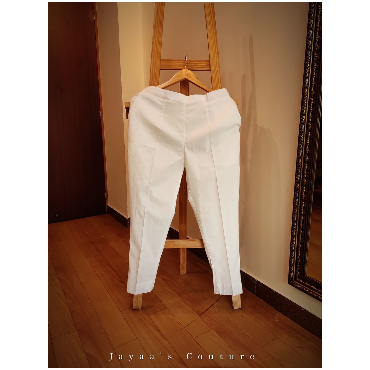 braun linen white pants