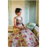 Multi color Heavy Taffeta Silk Lehenga Choli