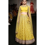 Designer Banglori Satin Chain Stitched Work Lehenga Choli