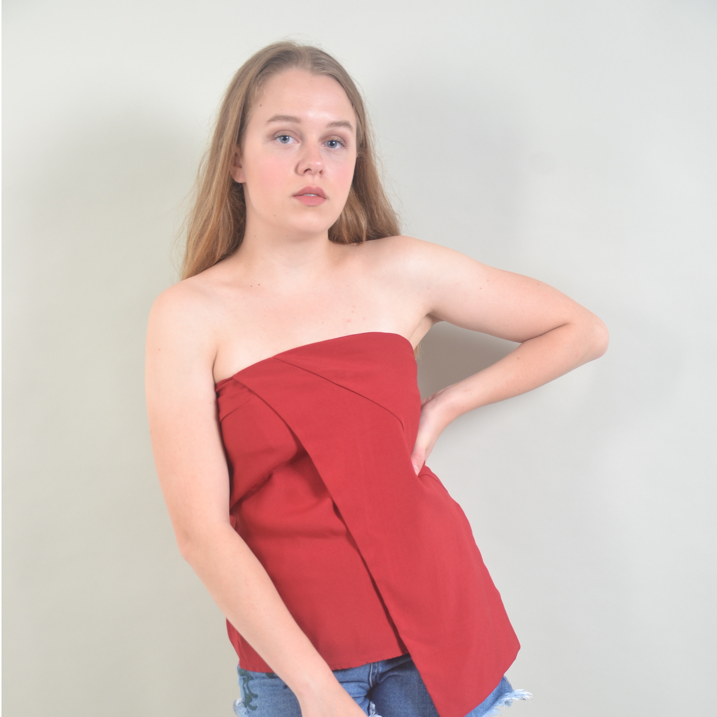 Bisou Bisou Red Top