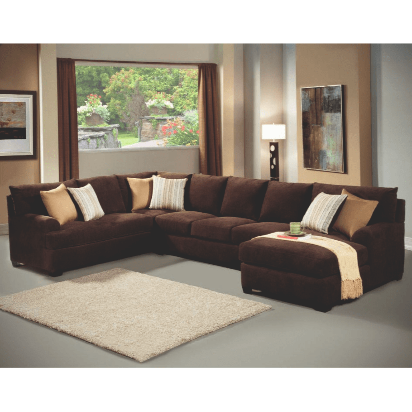 Browney Corner Cum Lounger Sofa (FC42)