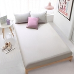 3PC Solid Colour Fitted Bedsheet Set (Light Grey)