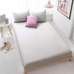 3PC Solid Colour Fitted Bedsheet Set (Light Grey)
