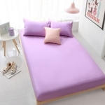 3PC Solid Colour Fitted Bedsheet Set (Purple)