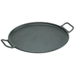 Cast Iron Pizza Pan, Black, 14-inch - Village Factory