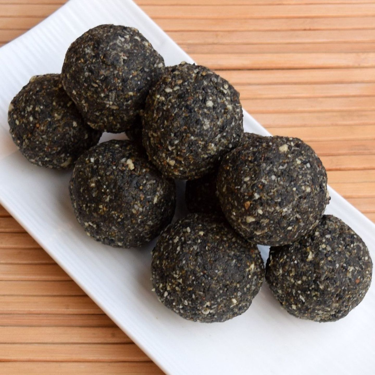 Black Sesame Seeds Laddu - Home made