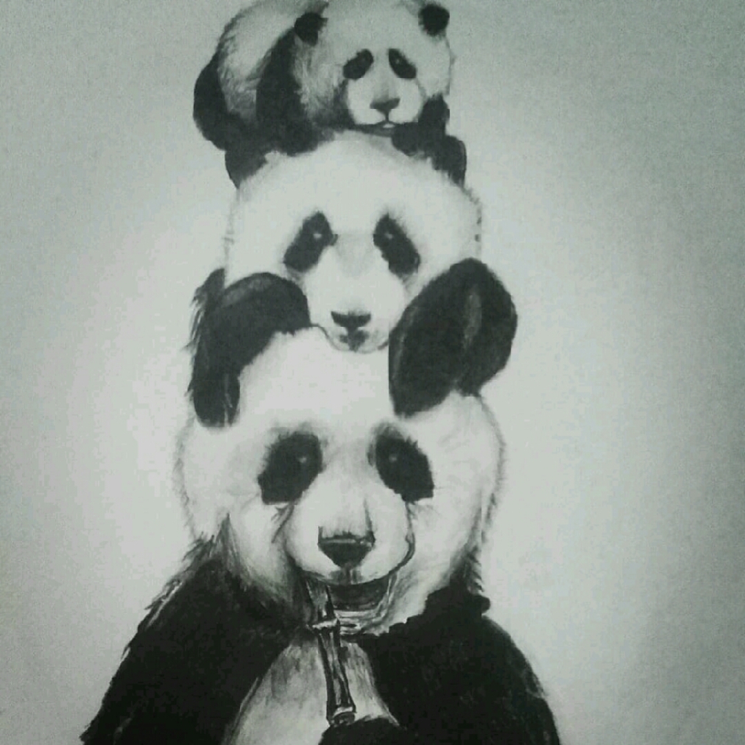 panda painting