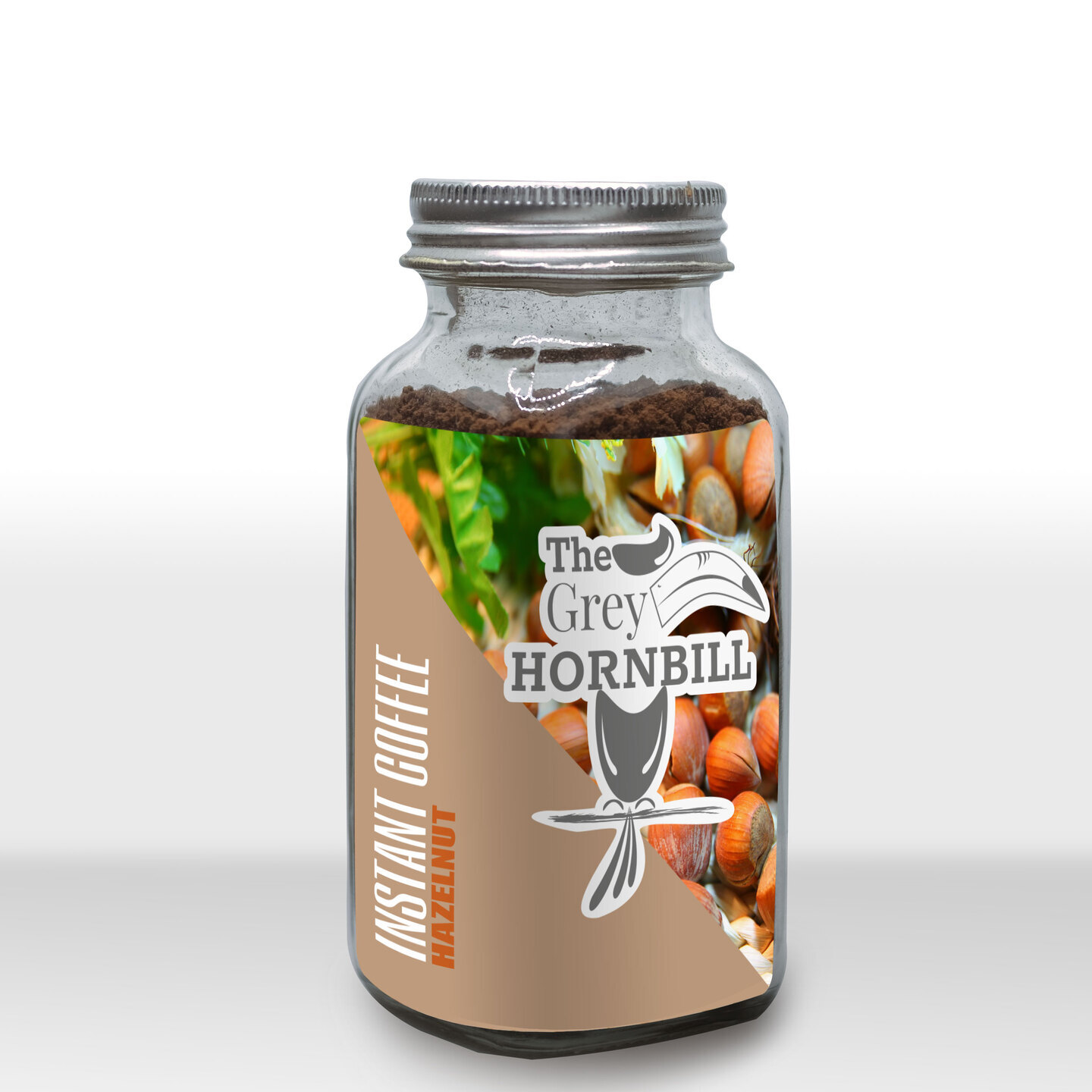 The Grey Hornbill Instant coffee - HAZELNUT 50 grams