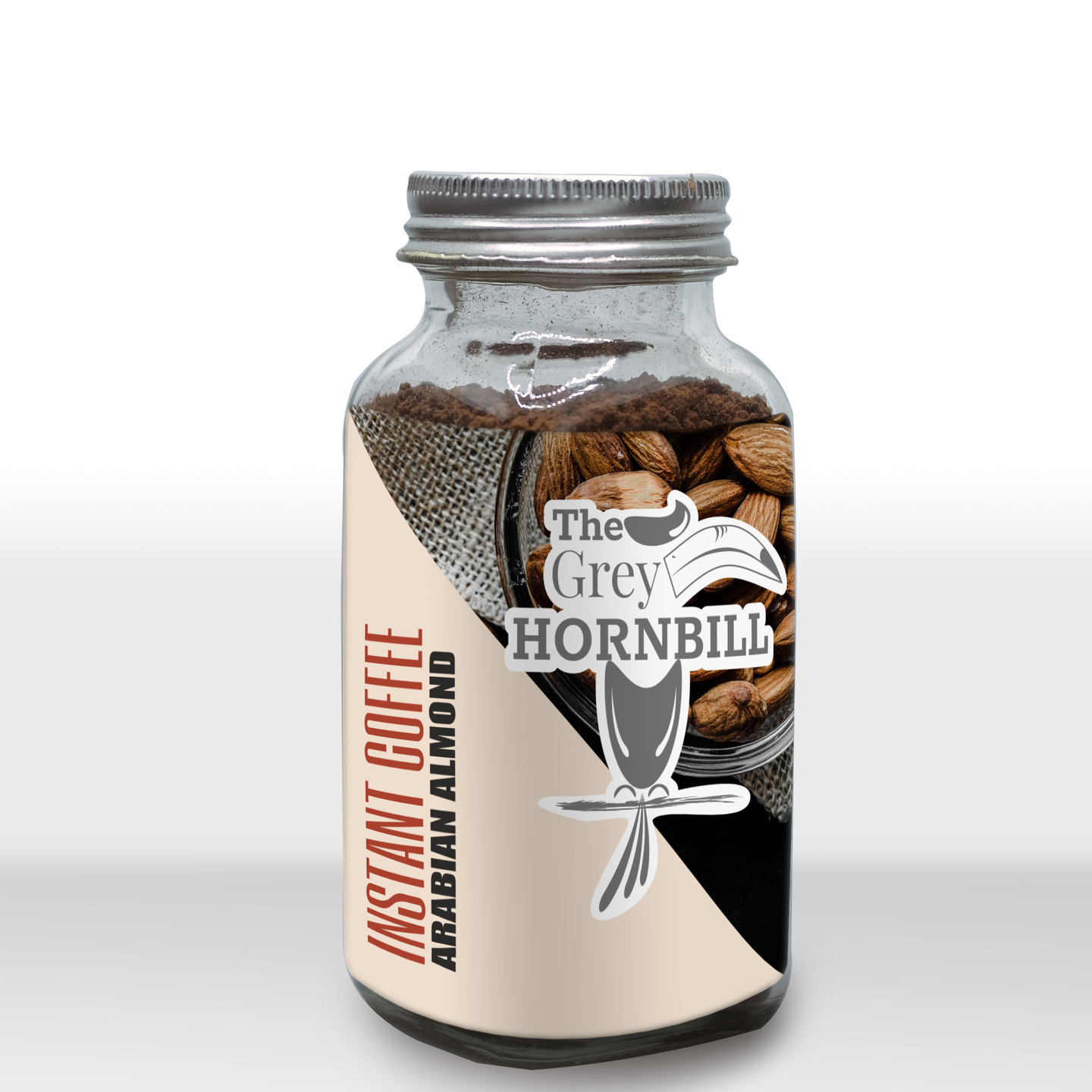 The Grey Hornbill Instant coffee - ARABIAN ALMOND 50 grams