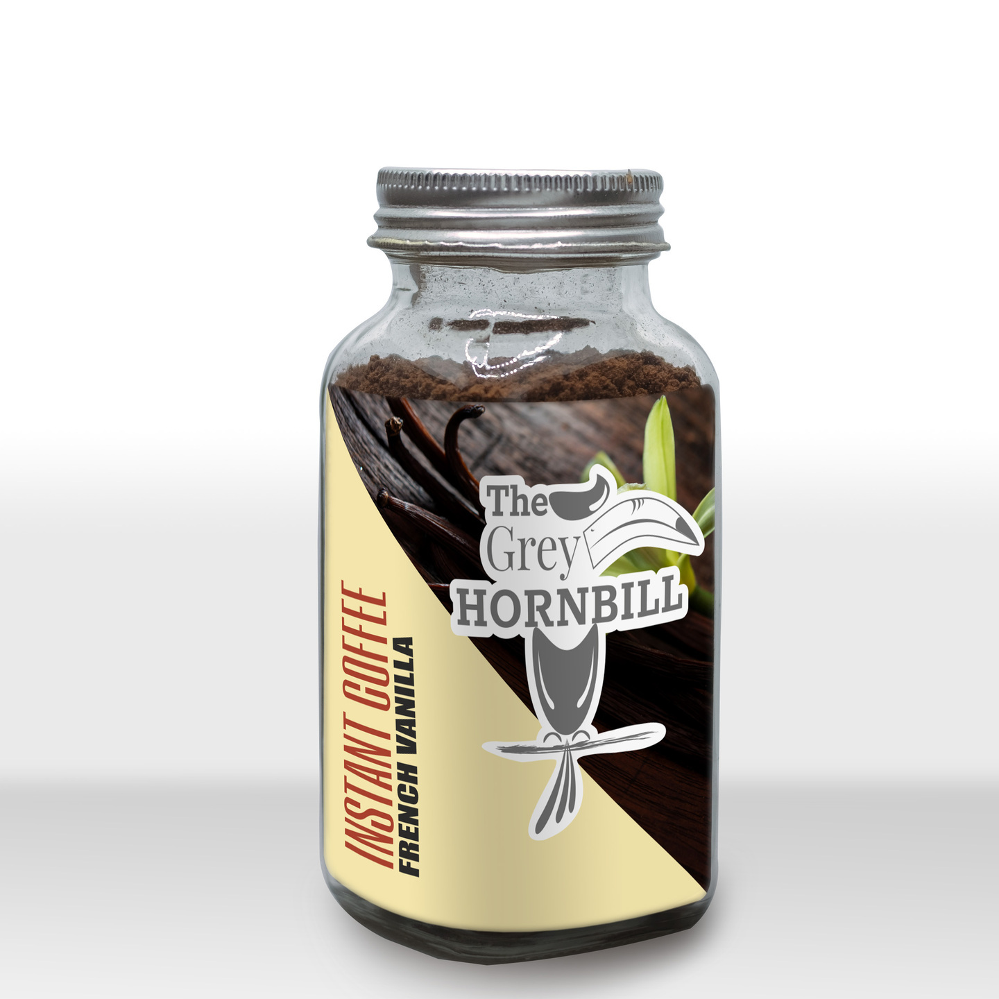 The Grey Hornbill Instant coffee - FRENCH VANILLA 50 grams