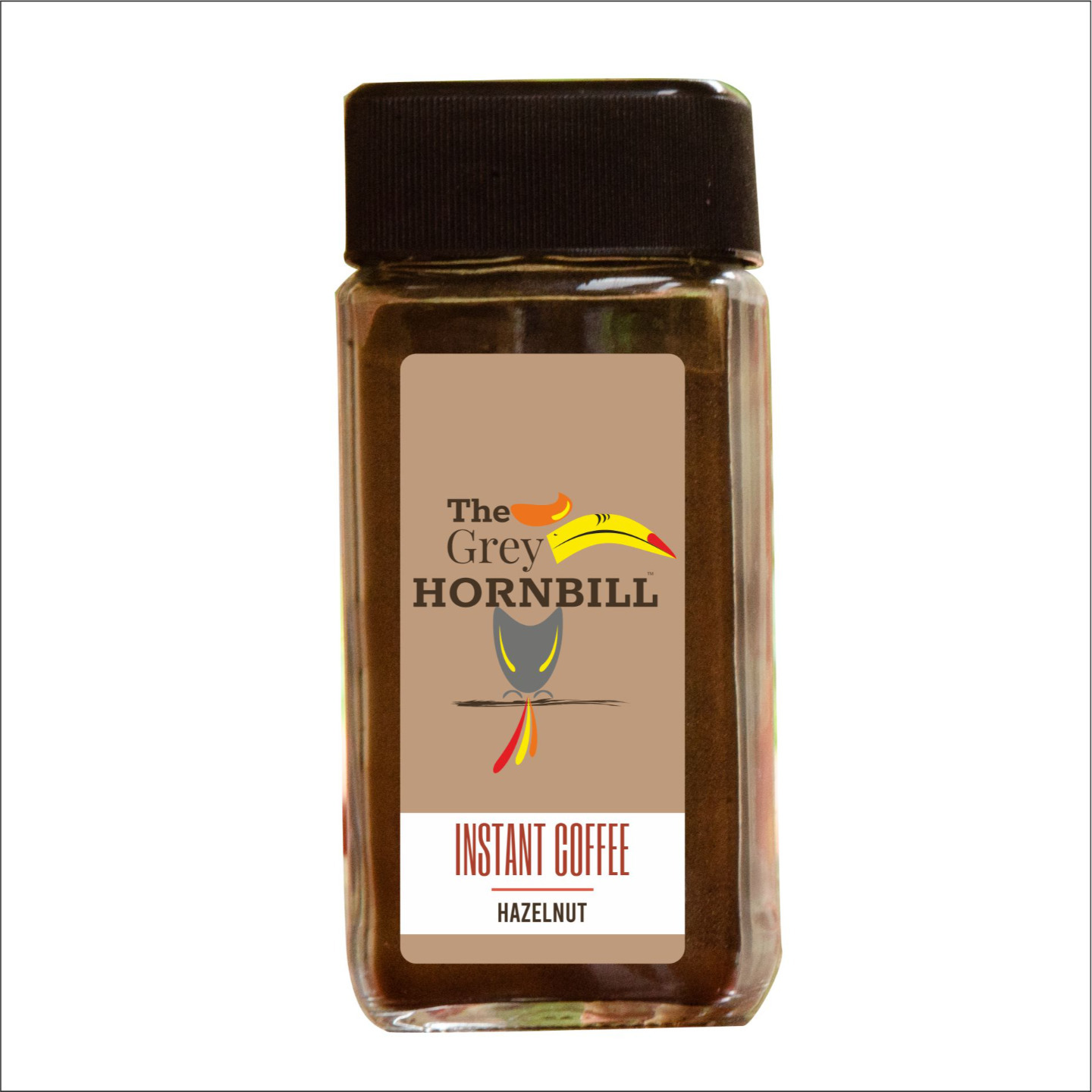 The Grey Hornbill Instant coffee - HAZELNUT 50 grams