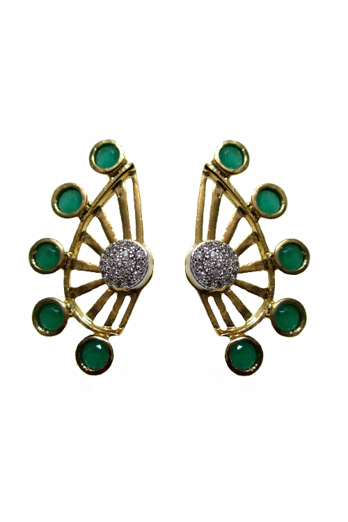 Cubic Zirconia Earcuff Earrings