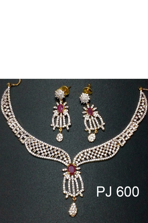 Cubic Zirconia Necklace Set