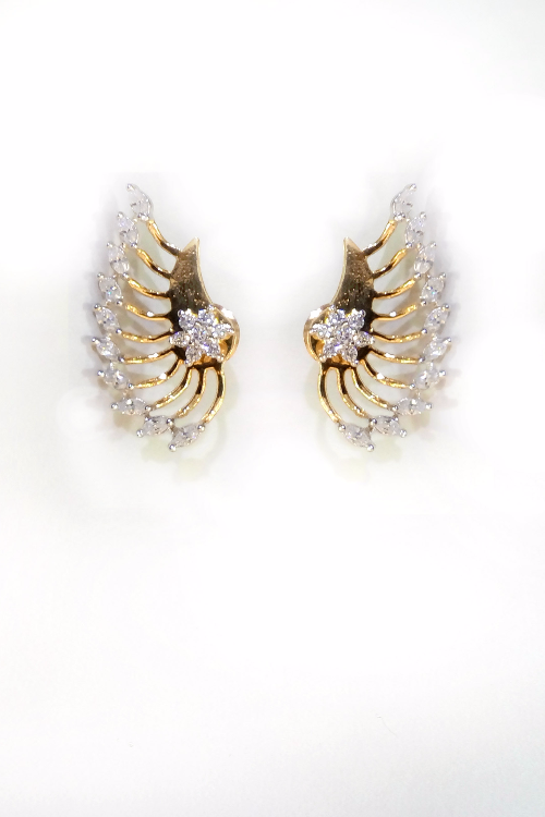 Cubic Zirconia Earcuff Earrings