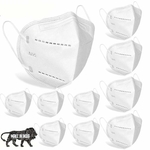 N95 White Mask , Washable and Reusable N95 Masks without Valve, Comfortable Stylish N95 6 Layer White Pcs Combo Pack for Men and Women