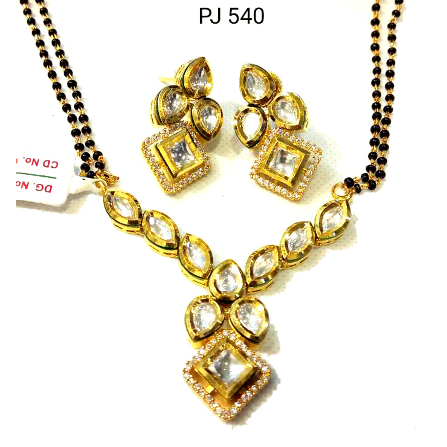 Kundan Meena Mangalsutra Set with Chain