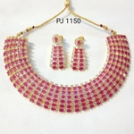 Cubic Zirconia Necklace / Choker Set