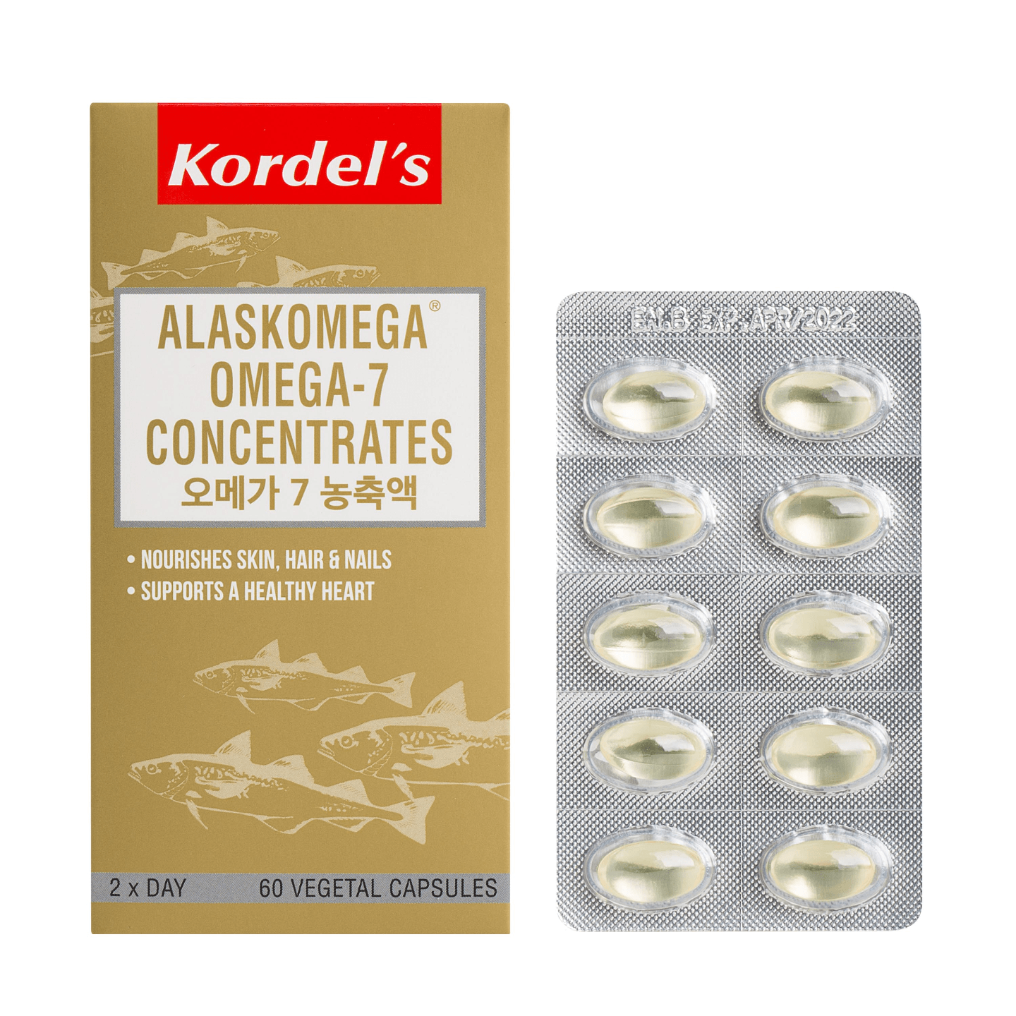 Kordel’s AlaskOmega® Omega 7 Concentrates 60's