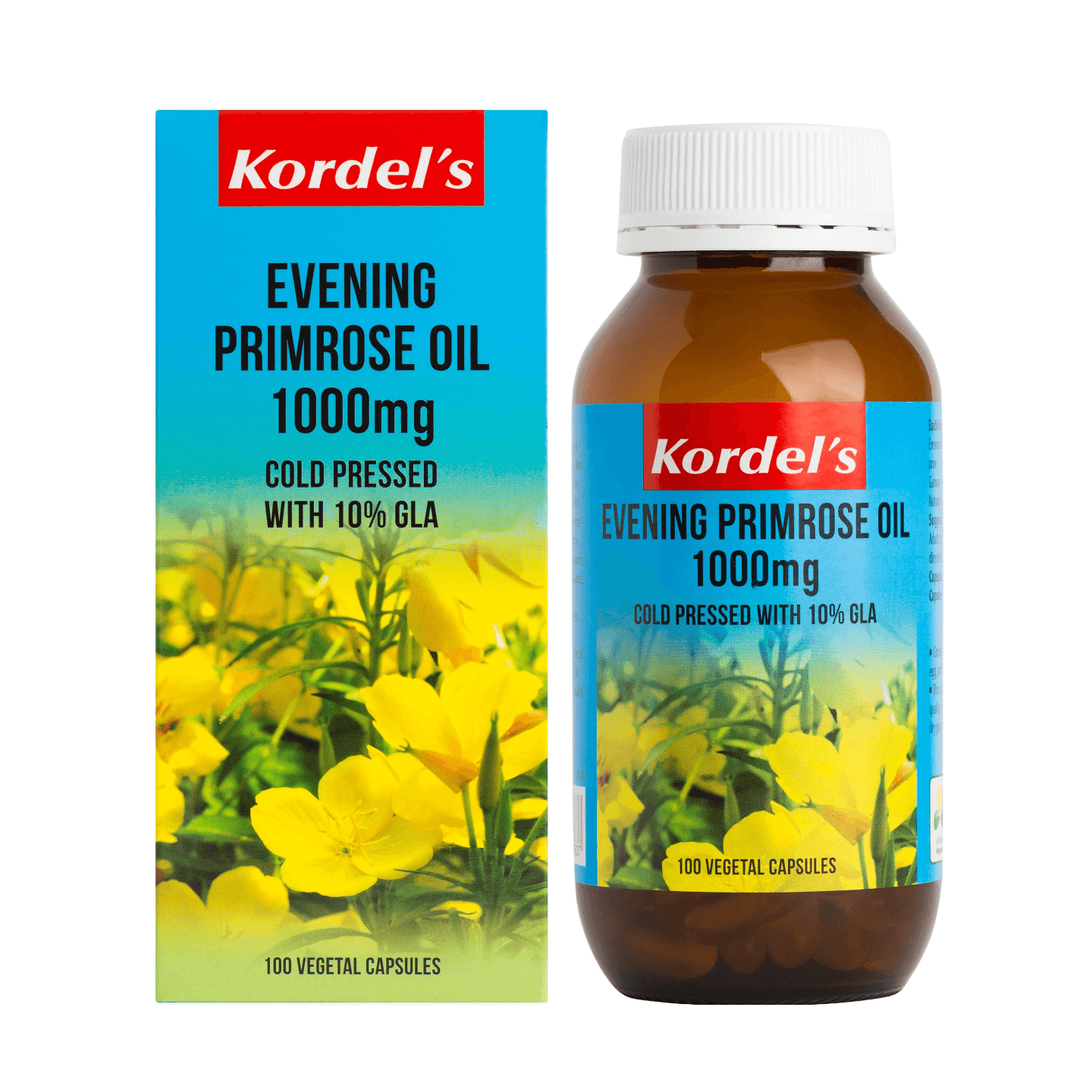 Kordels Evening Primrose Oil 1000mg Vegetal Capsule 100s
