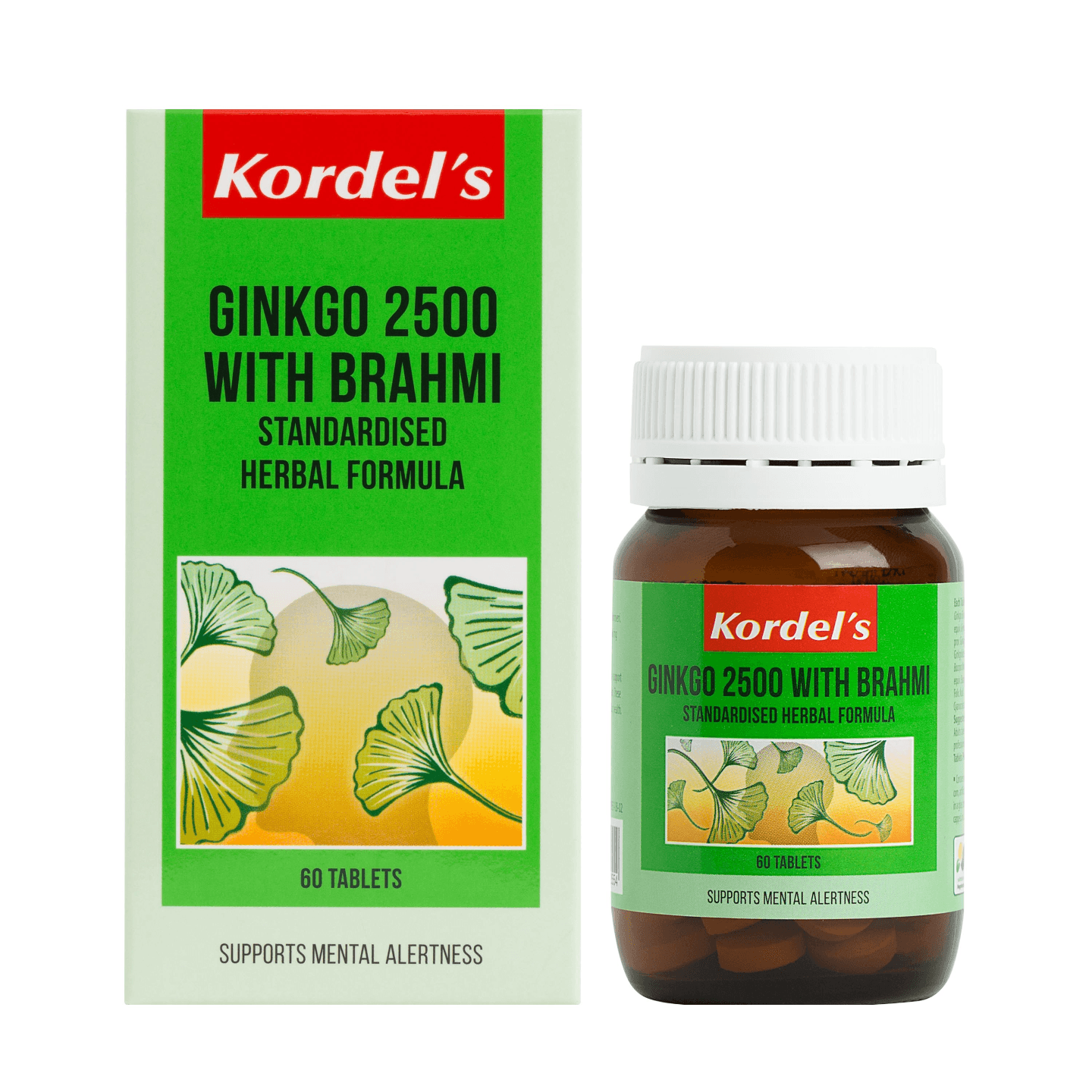 Kordels Ginkgo 2500 with Brahmi 60s