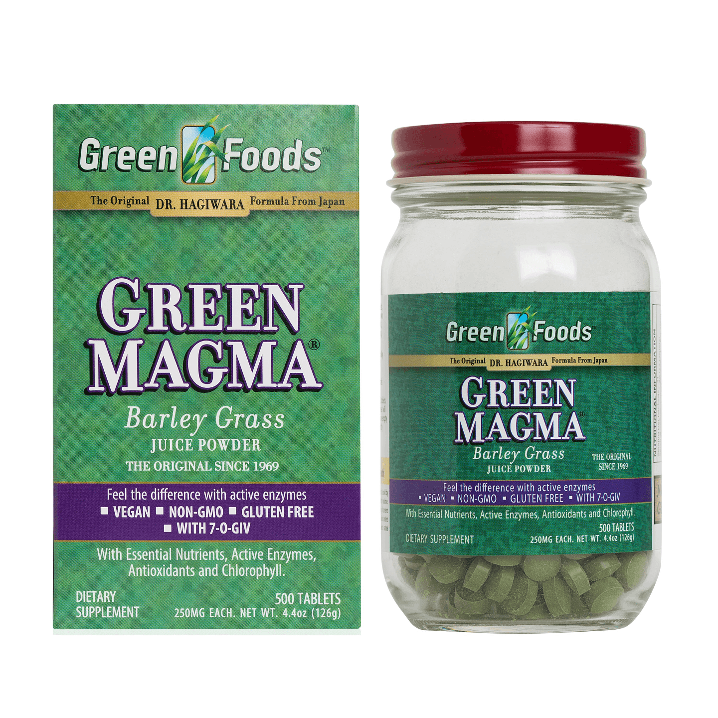 Green Foods Green Magma Barley Grass Juice Powder Tablet 500's