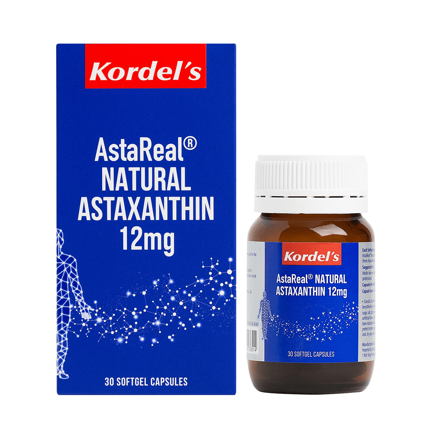 Kordel's AstaReal® Natural Astaxanthin 12mg 30's