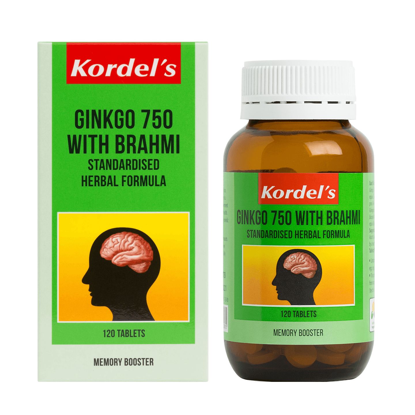 Kordels Ginkgo 750 with Brahmi 120s