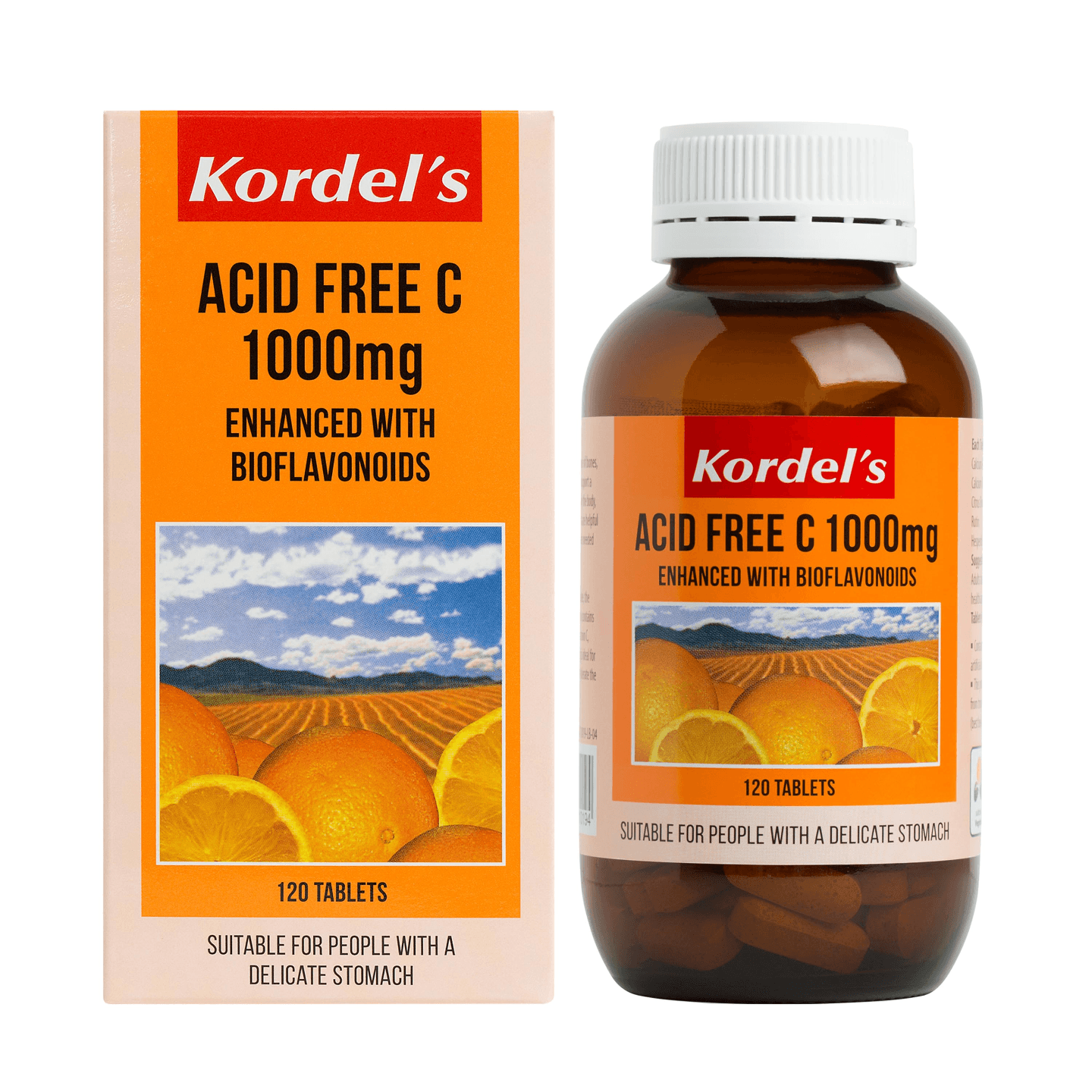 Kordels Acid Free C 1000mg 120S