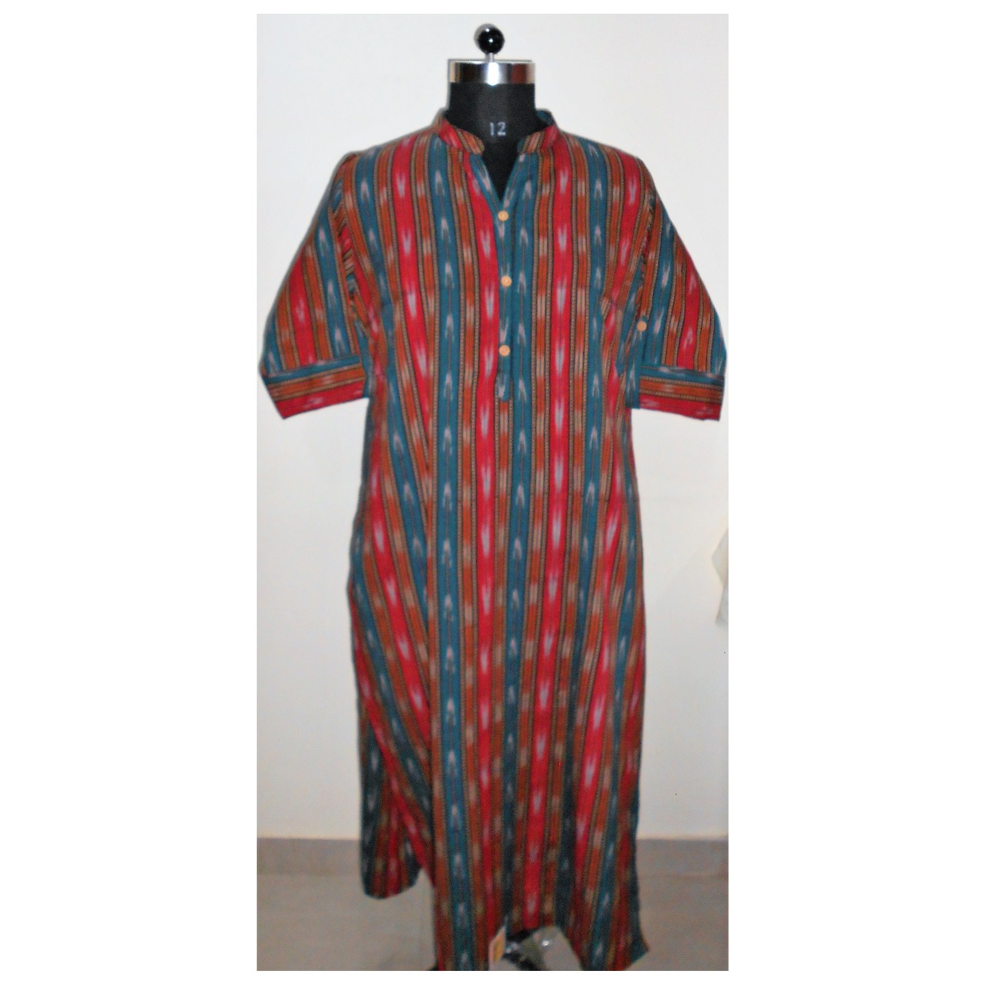 Dobby Ikkat Long Kurti Front.jpg