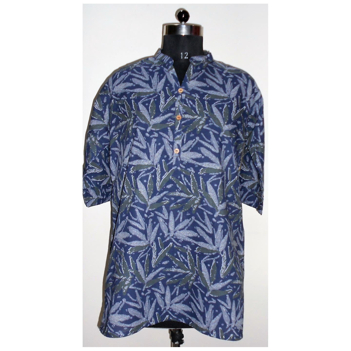 Indigo Short Kurti Blue Front.jpg