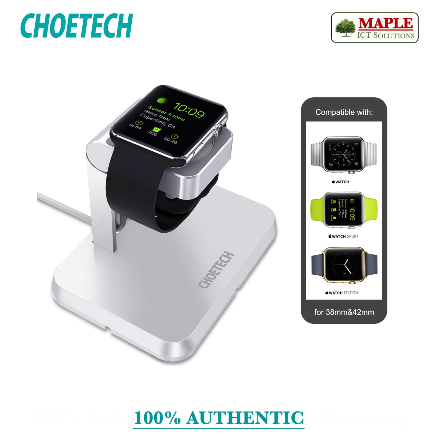 Choetech Apple Watch Charging Dock Station (T312)