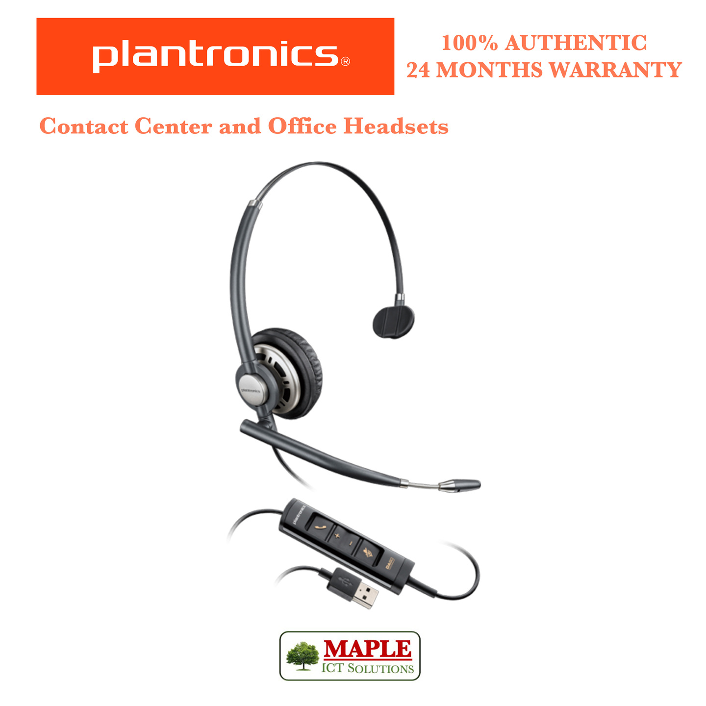 Plantronics ENCOREPRO 715 USB Corded Headset