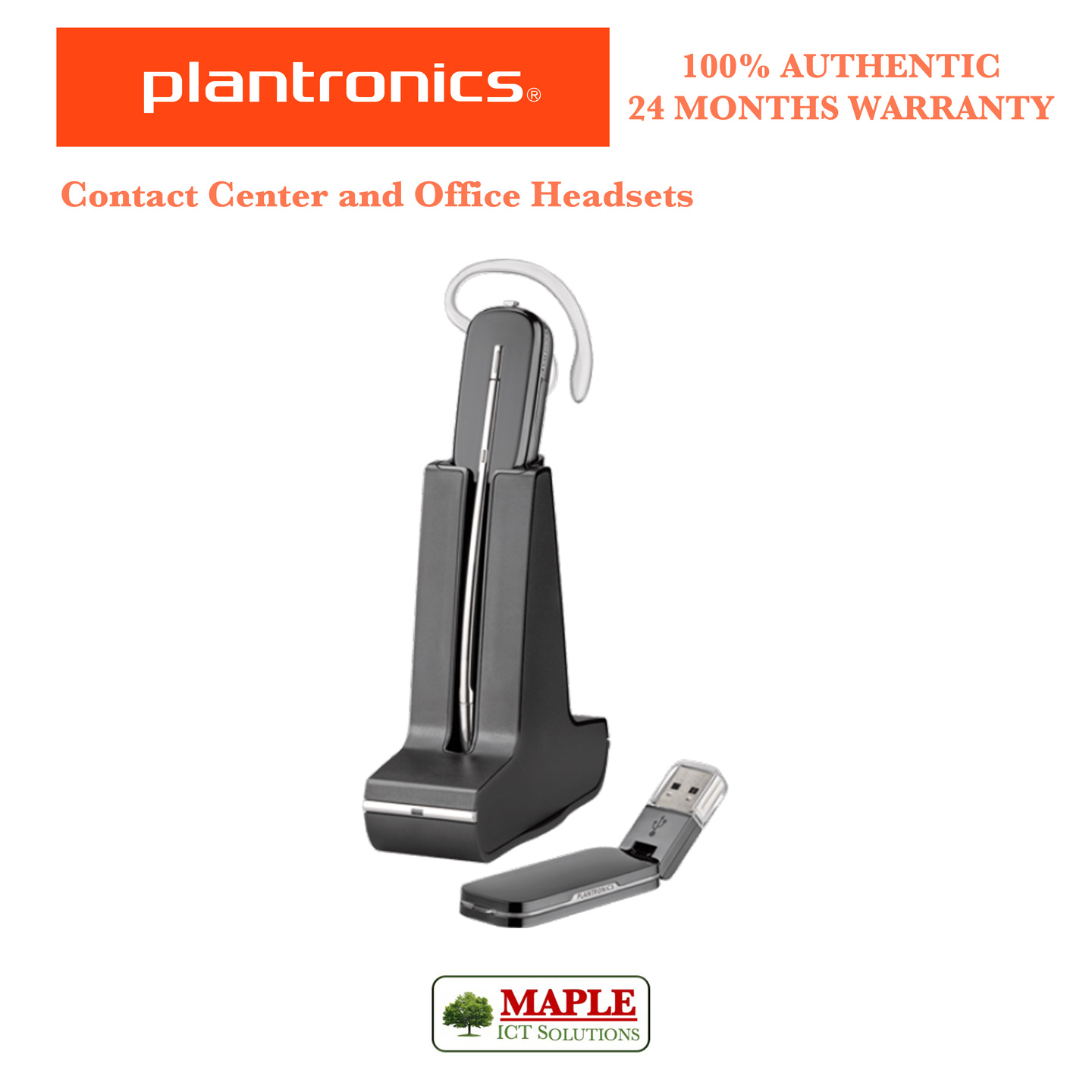 Plantronics SAVI 440 Convertible USB Wireless Headset