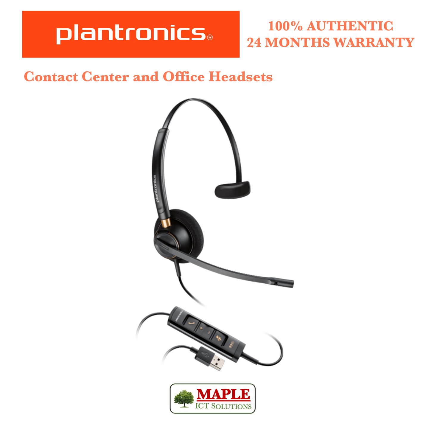 Plantronics ENCOREPRO 515 USB Corded Headset