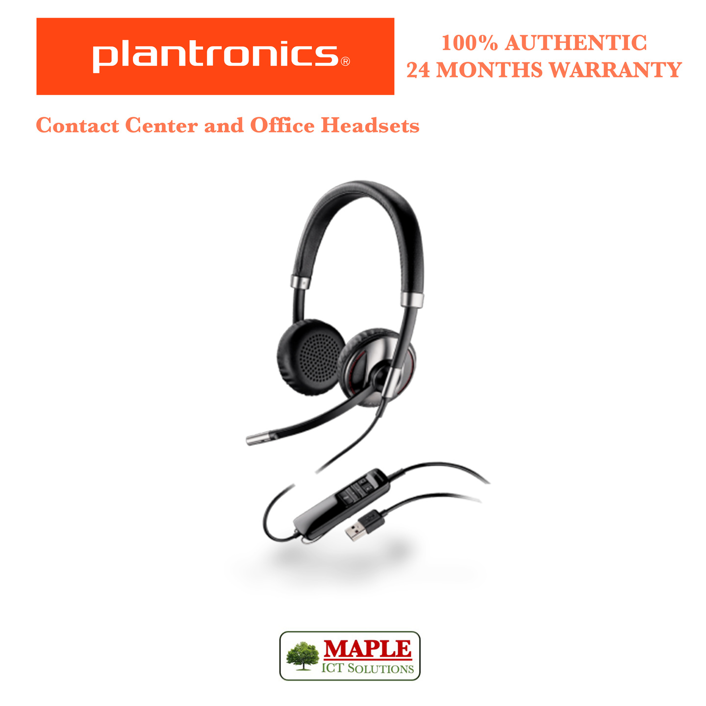 Plantronics BLACKWIRE 720 Corded USB Headset