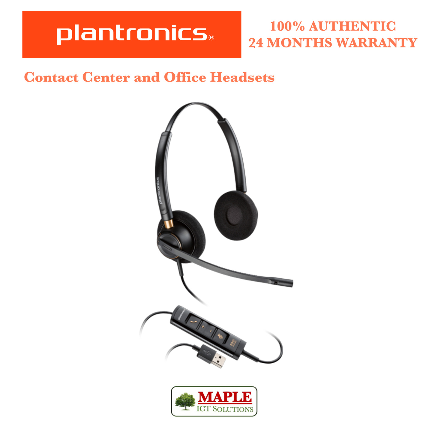 Plantronics ENCOREPRO 525 USB Corded Headset