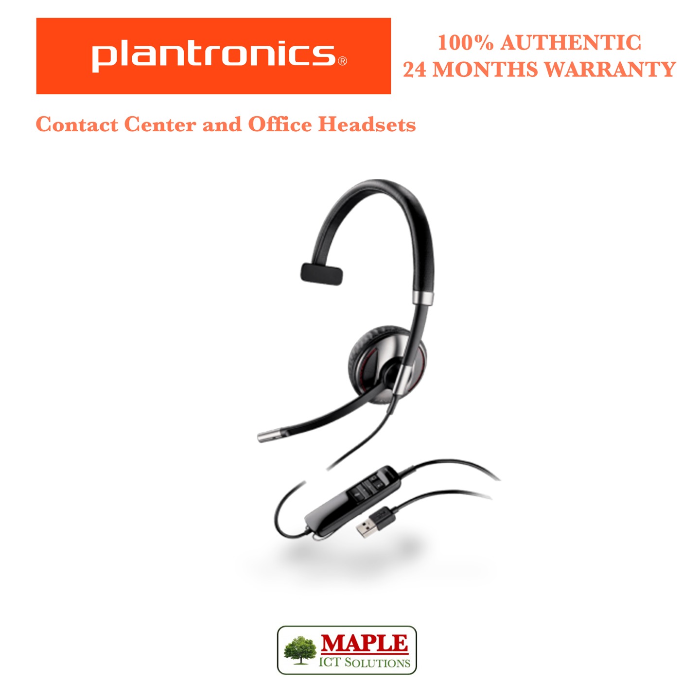 Plantronics BLACKWIRE 710 Corded USB Headset