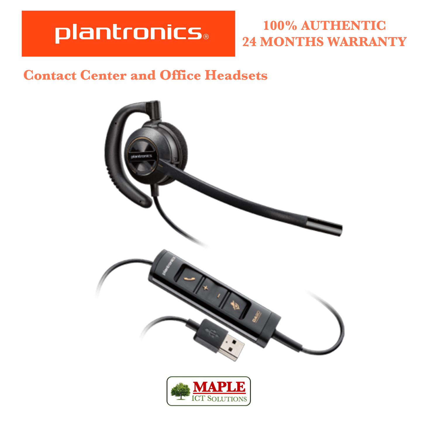 Plantronics ENCOREPRO 535 USB Corded Headset