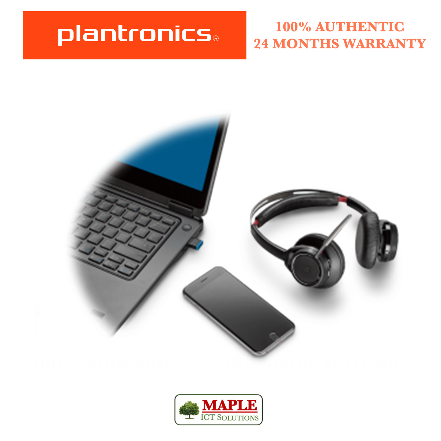 plantronics voyager focus 2 uc (usb-a dongle and bluetooth)