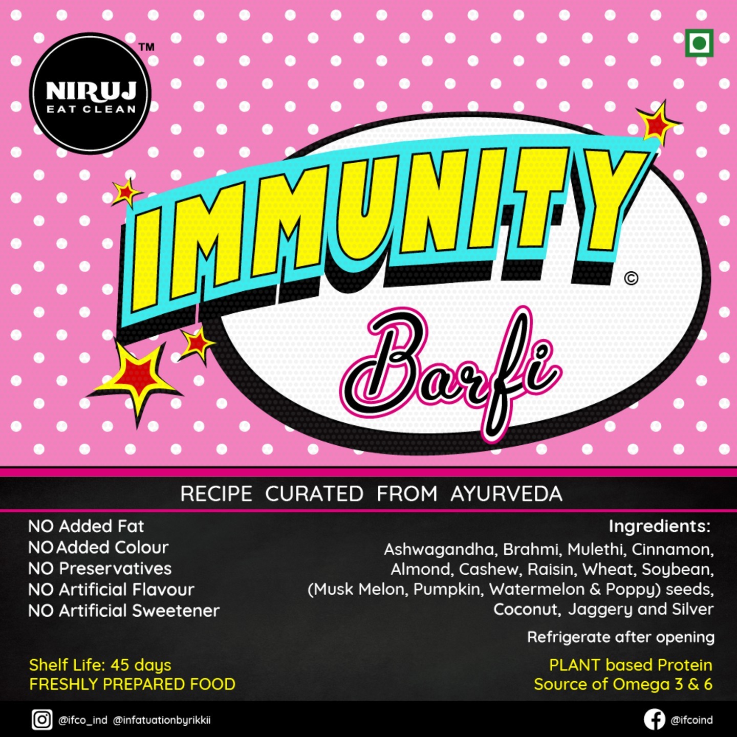 NIRUJ Immunity Barfi