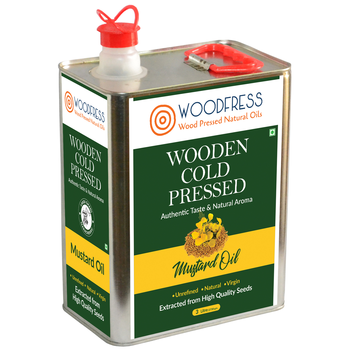 Wooden Cold Pressed Mustard Oil 3L