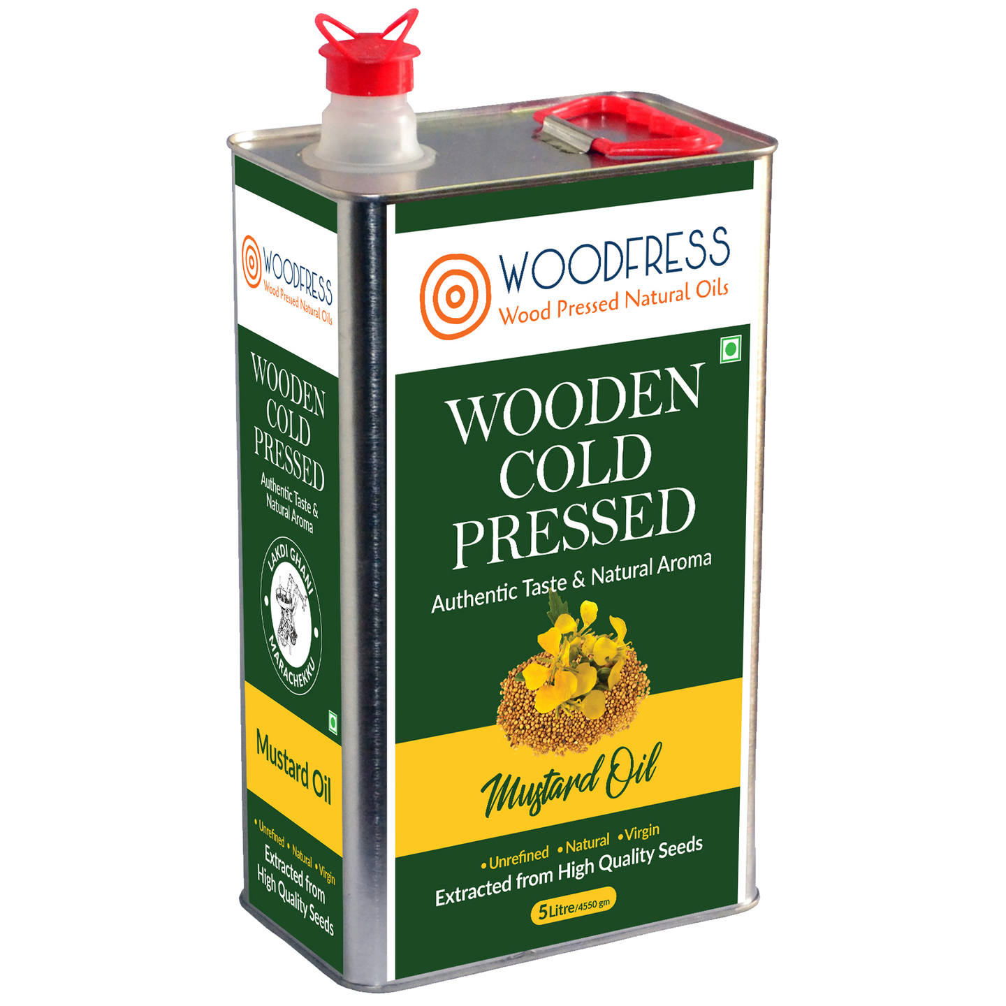 Wooden Cold Pressed Mustard Oil 5L