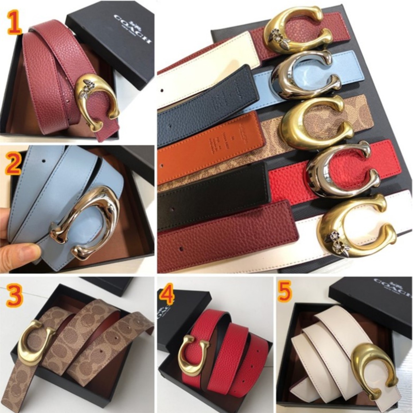 Coach Womens Belt Double Side