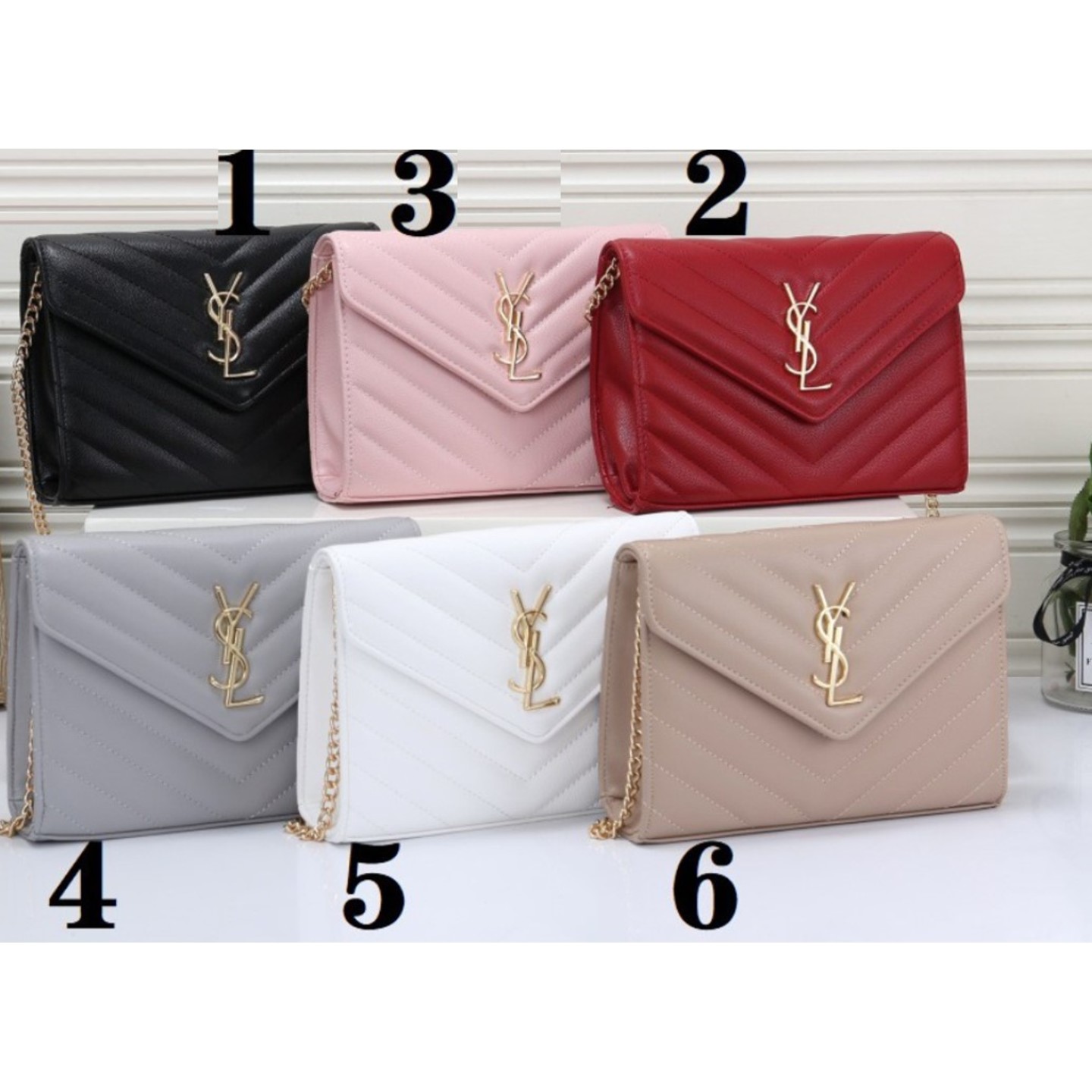 YSL Women chain shoulder Messenger bag