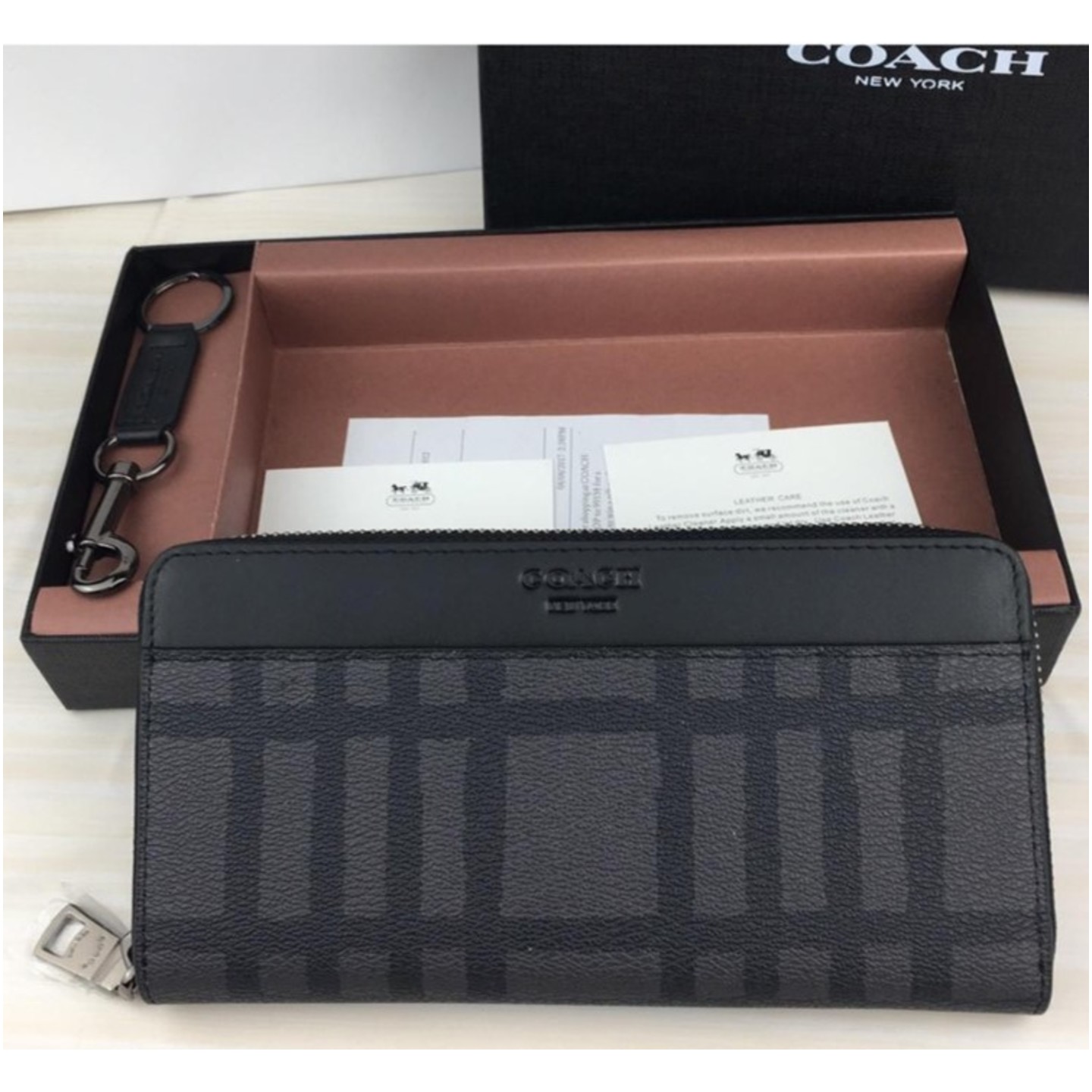 F22533 Coach Man Long Wallets & Cardholders Gift Package