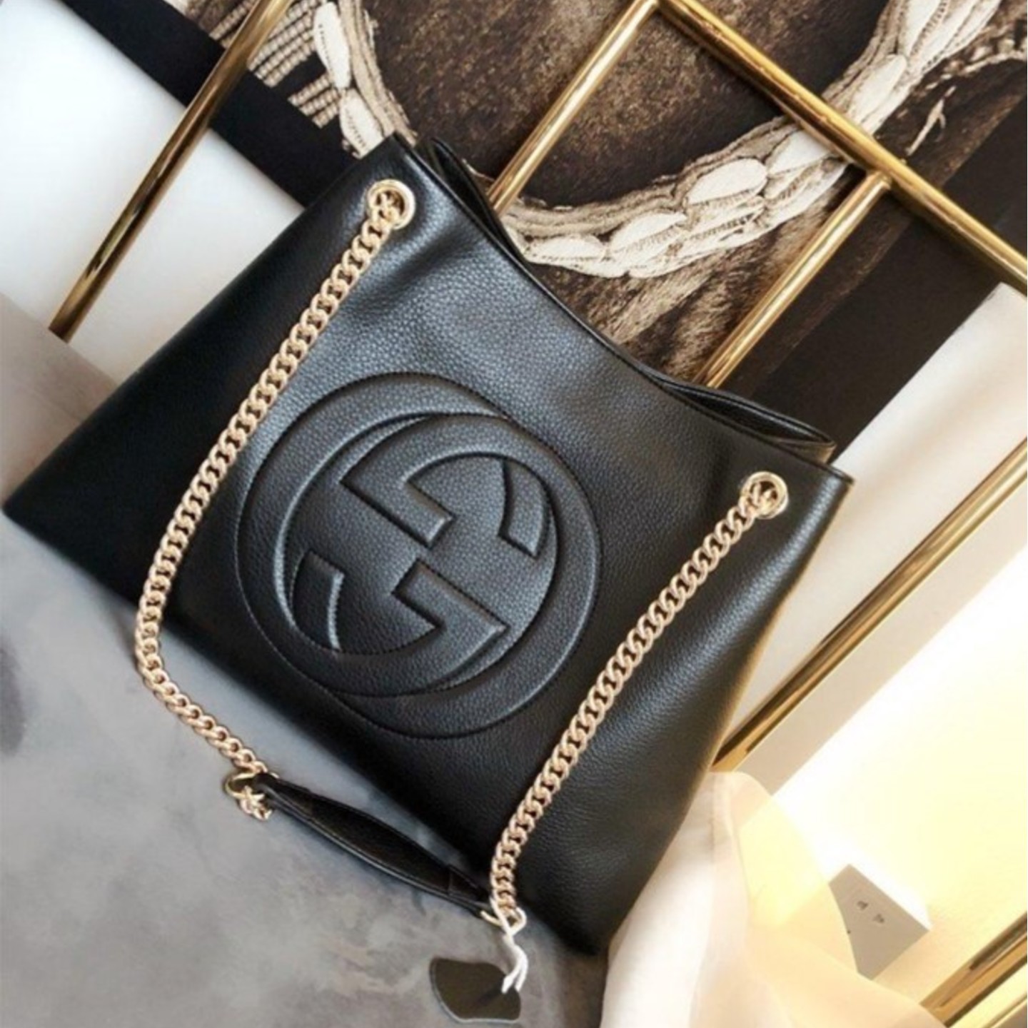 Original Gucci Shoulder Tassel Bag