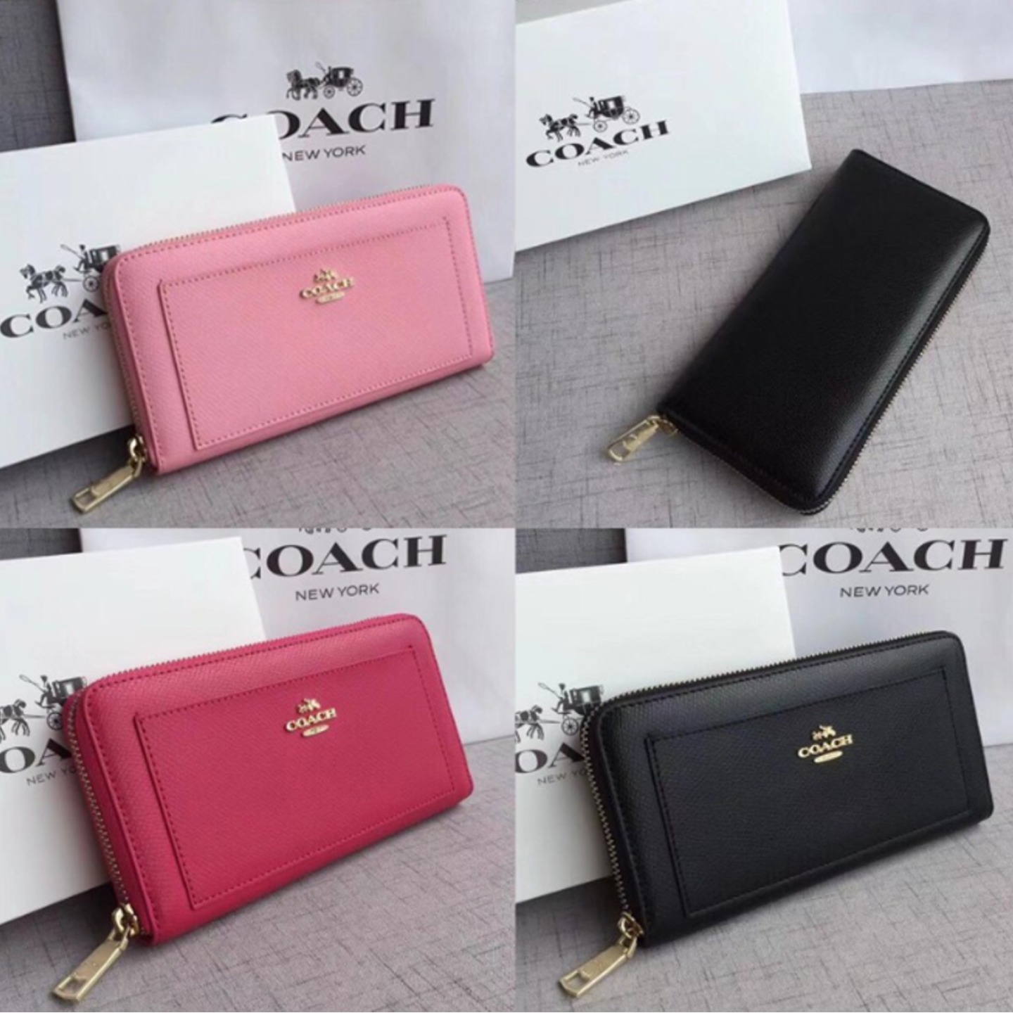 F52648 Coach Long Leather Wallet