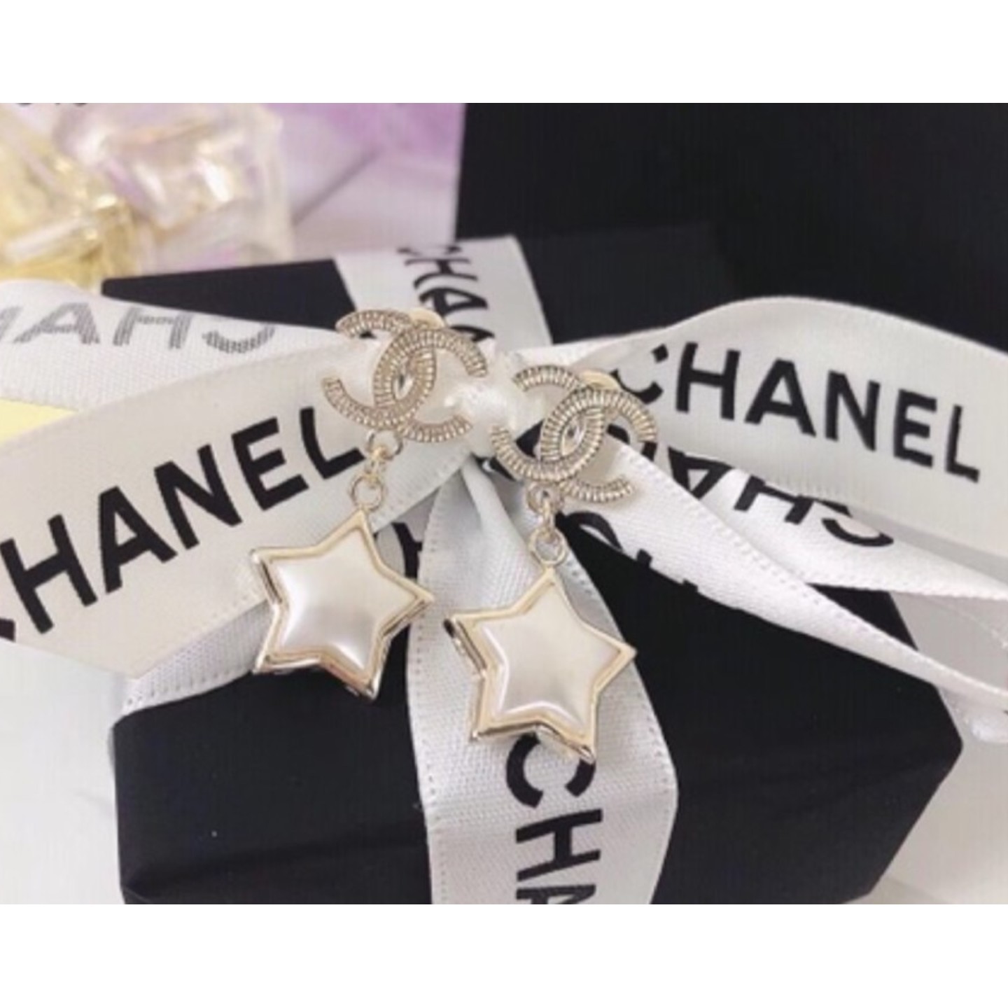 Chanel five-pointed star series hot style stud